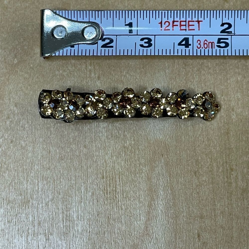 Vintage 90’s rhinestone hair clip and pin - Picture 9 of 10